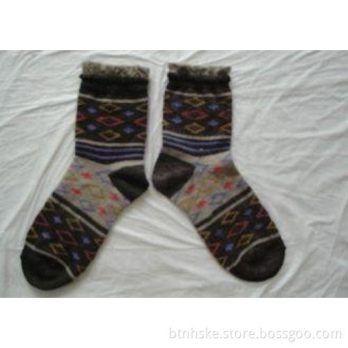 Terry Loop Womens Wool Socks Thick Warm For Autumn / Winter